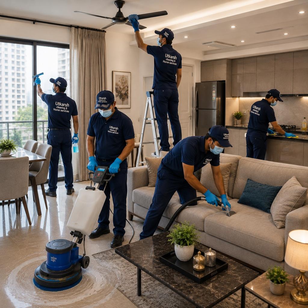Cleantech System residential deep cleaning and sofa care team in Surat