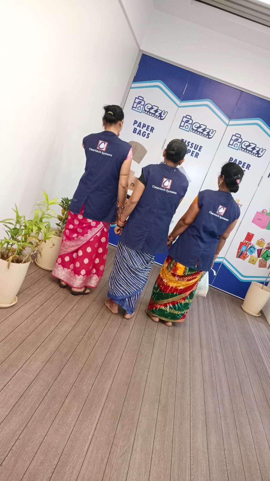 Cleantech System Uniformed Staff on-site in Surat